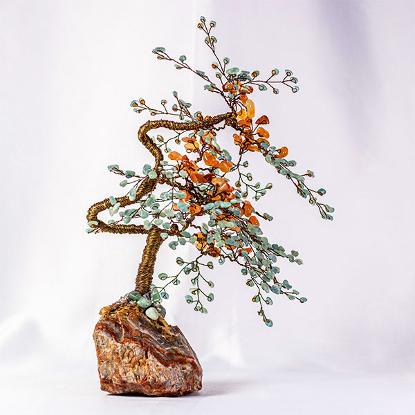 Agate, Apatite, Green Aventurine Tree
